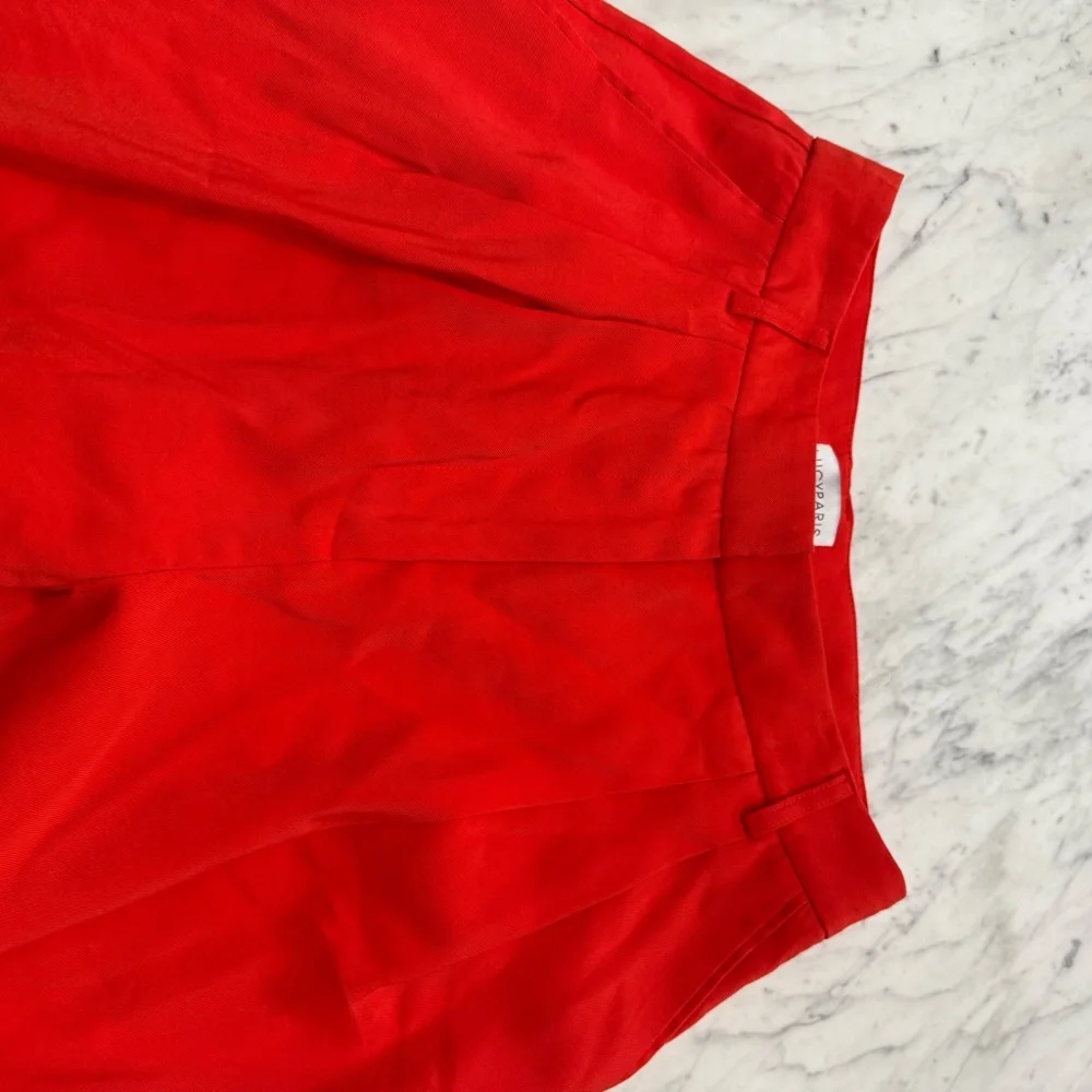 NEW Lucy Paris Wide Leg Red Trousers Pants - Size XS - Picture 5 of 6